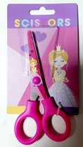 kinderschaar prinses - roze schaartje - prinsesje papierschaar - hobbyschaar 13 cm - prinsessen