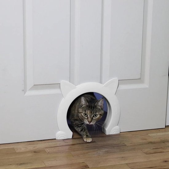 IKUSO Kattenluik Voor Grote En Kleine Katten Kattenluik Binnendeur Incl.... bol