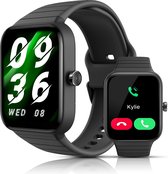 Smartwatch-Trends SW15 - Dames & Heren – Sport horloge - Stappenteller - Calorie Teller - Slaap meter - HD – IOS & Android - Zwart - 40mm