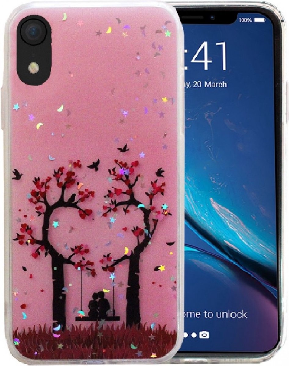 Hoesje Geschikt voor Apple iPhone Xr silicone/TPU back cover print (2)