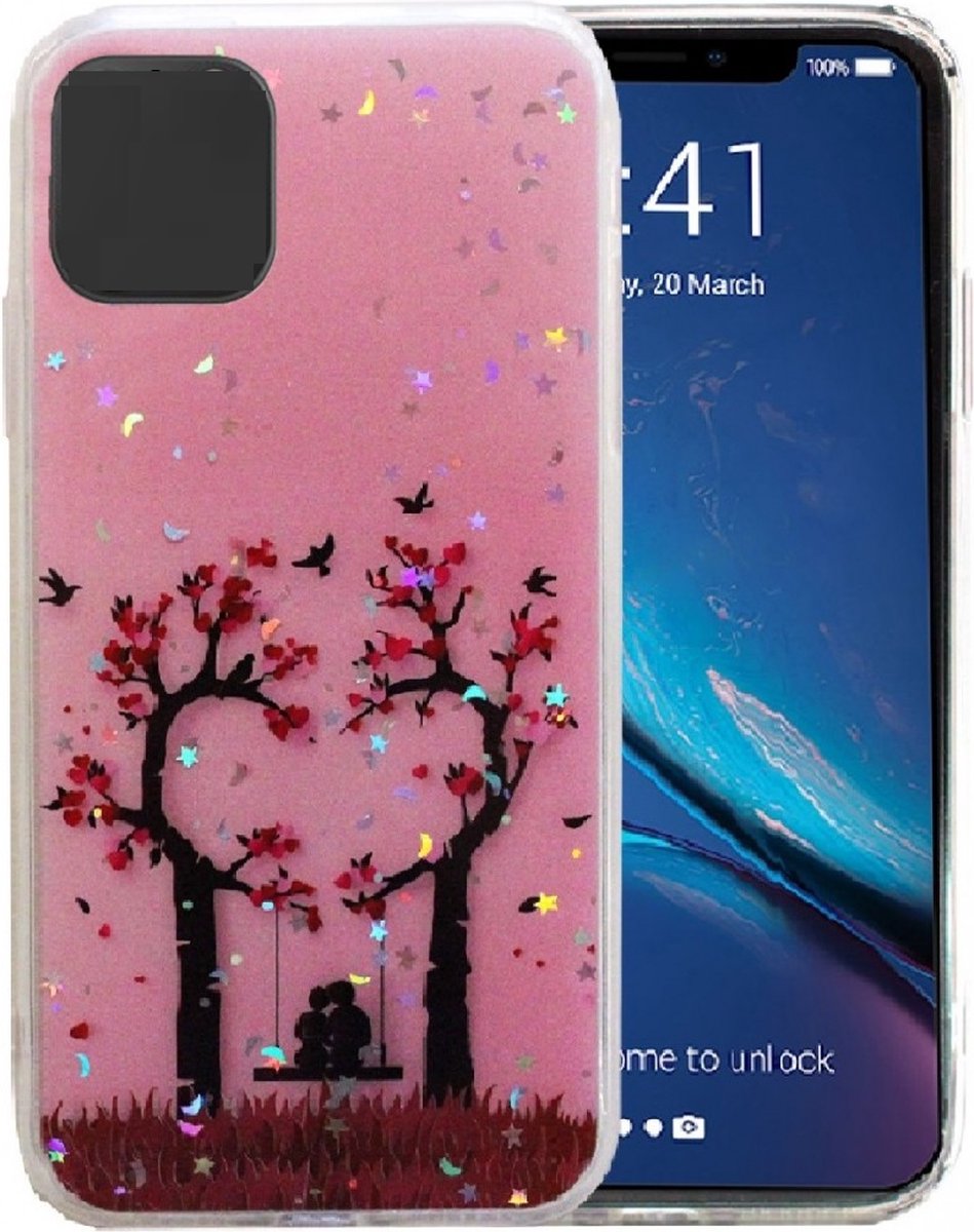 Hoesje Geschikt voor Apple iPhone 13 silicone/TPU back cover print (2)