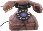 Griezelige Halloween Telefoon - Met Licht En Geluid - Halloween Decoratie - 21x14cm
