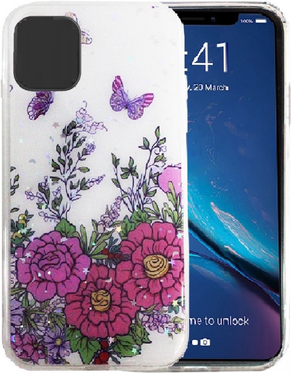 Hoesje Geschikt voor Apple iPhone 13 silicone/TPU back cover print (4)