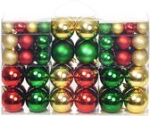 vidaXL - Kerstballen - 100 - st - rood/goudkleurig/groen