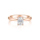 Lustra – Ring Moissanite Solitaire Radieuse - 2,7 carats