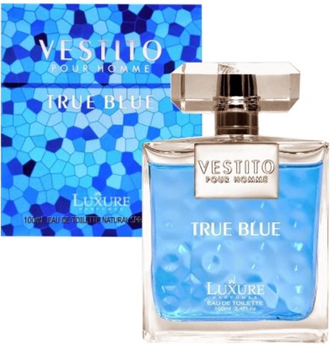 Houtachtig Aquatische merkgeur - Luxure - Vestito True Blue - Eau de Toilette - 100ml - Made in France