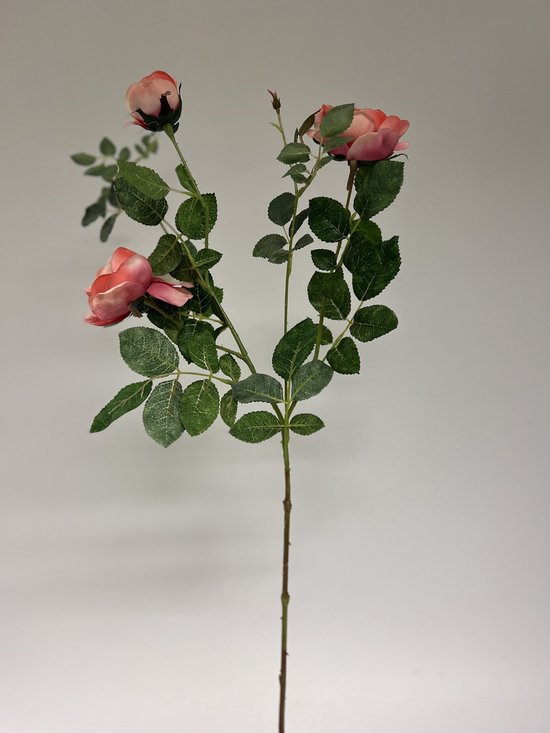 Zijden kunstbloem Roos | Roze | centimeter