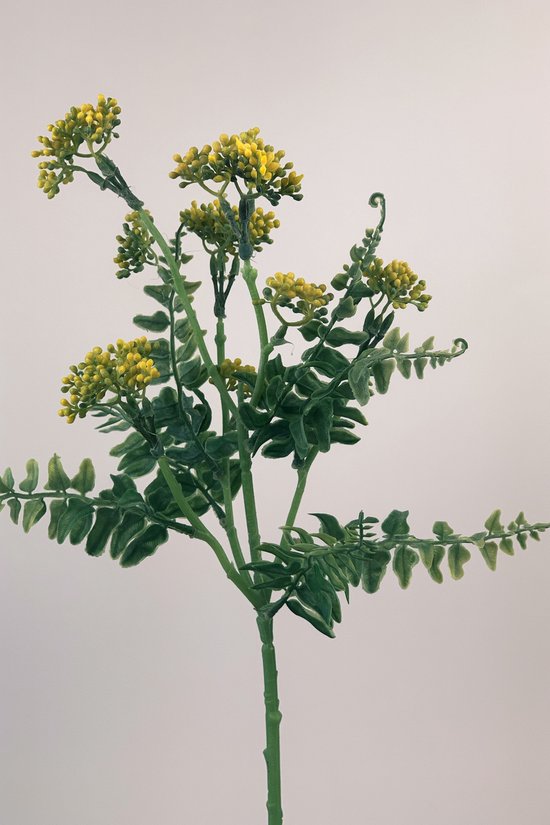 Zijden kunstbloem Wilde Bloem | Geel | Lengte 55 centimeter