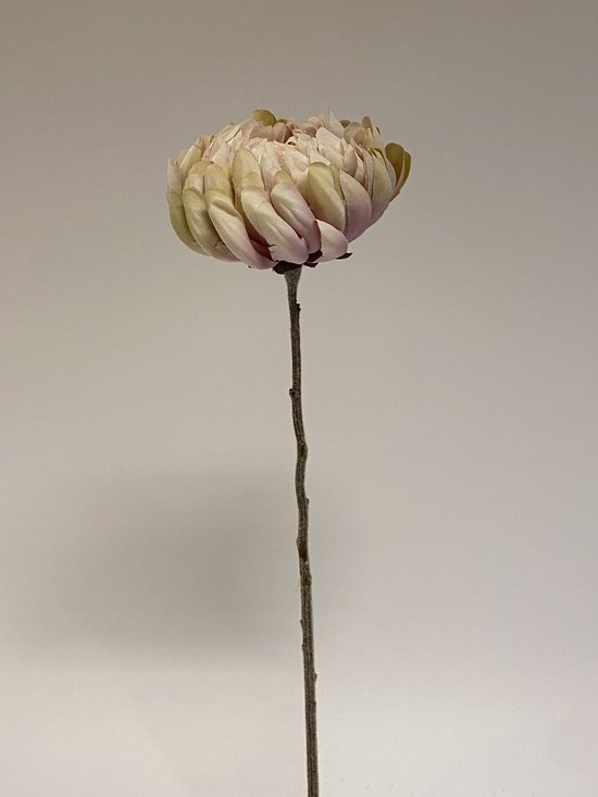 Zijden kunstbloem Chrysant | Roze | Lengte 57 centimeter