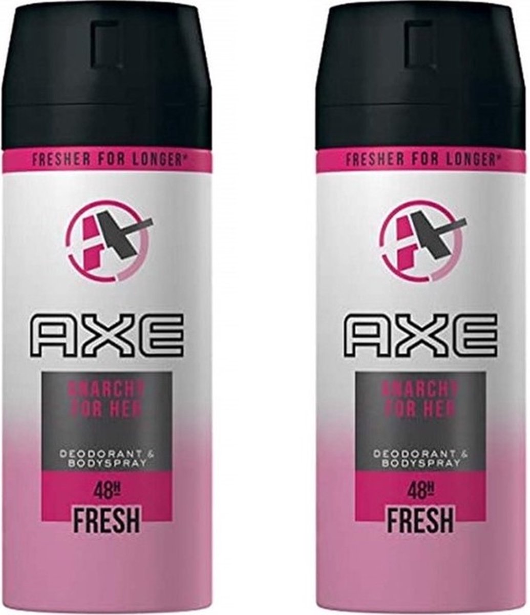 Goedkoopste Axe Anarchy For Her - Deodorant Spray - 150 ml - 2 stuks