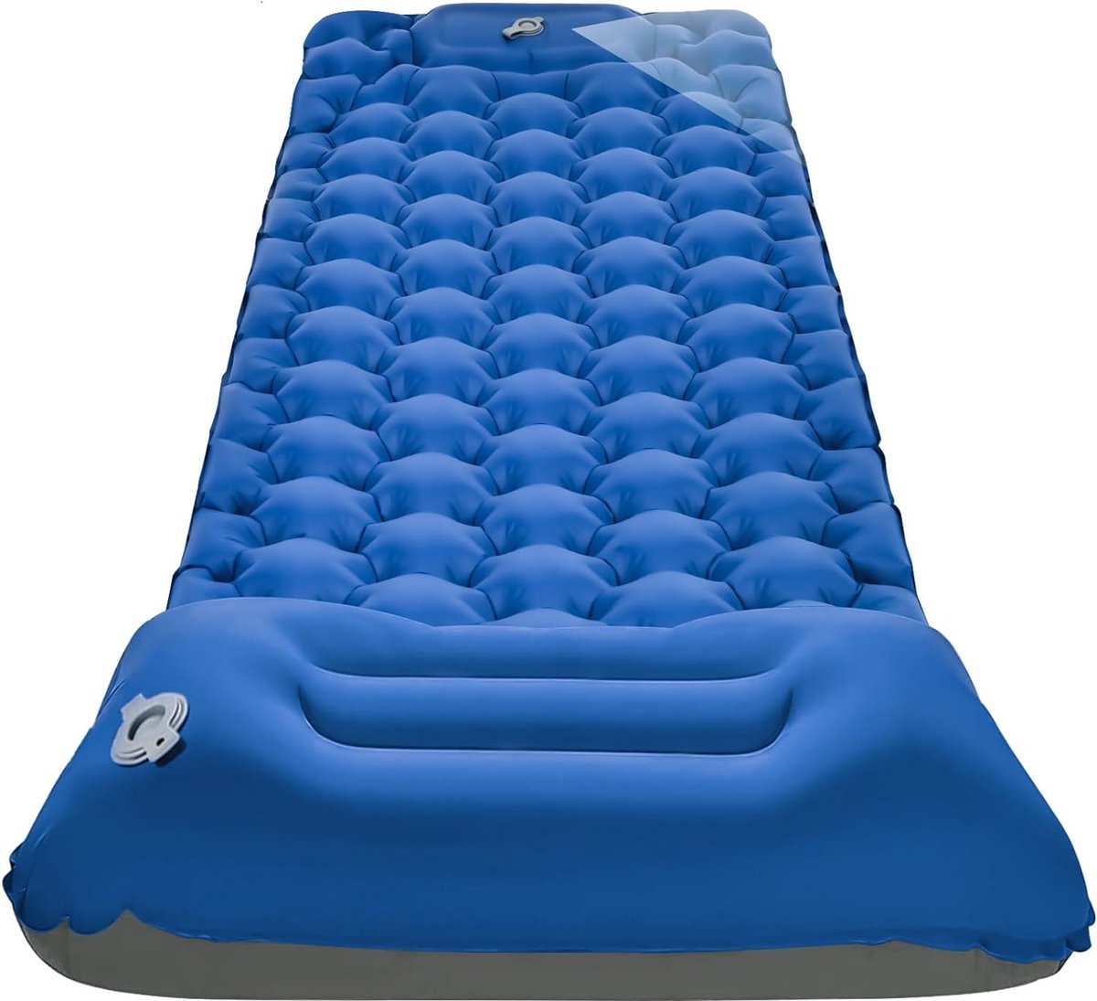 Zelfopblazend outdoor kampeerluchtbed Opblaasbare ultralichte waterdichte kampeermat met kussen voor reizen, wandelen, strandtenten.