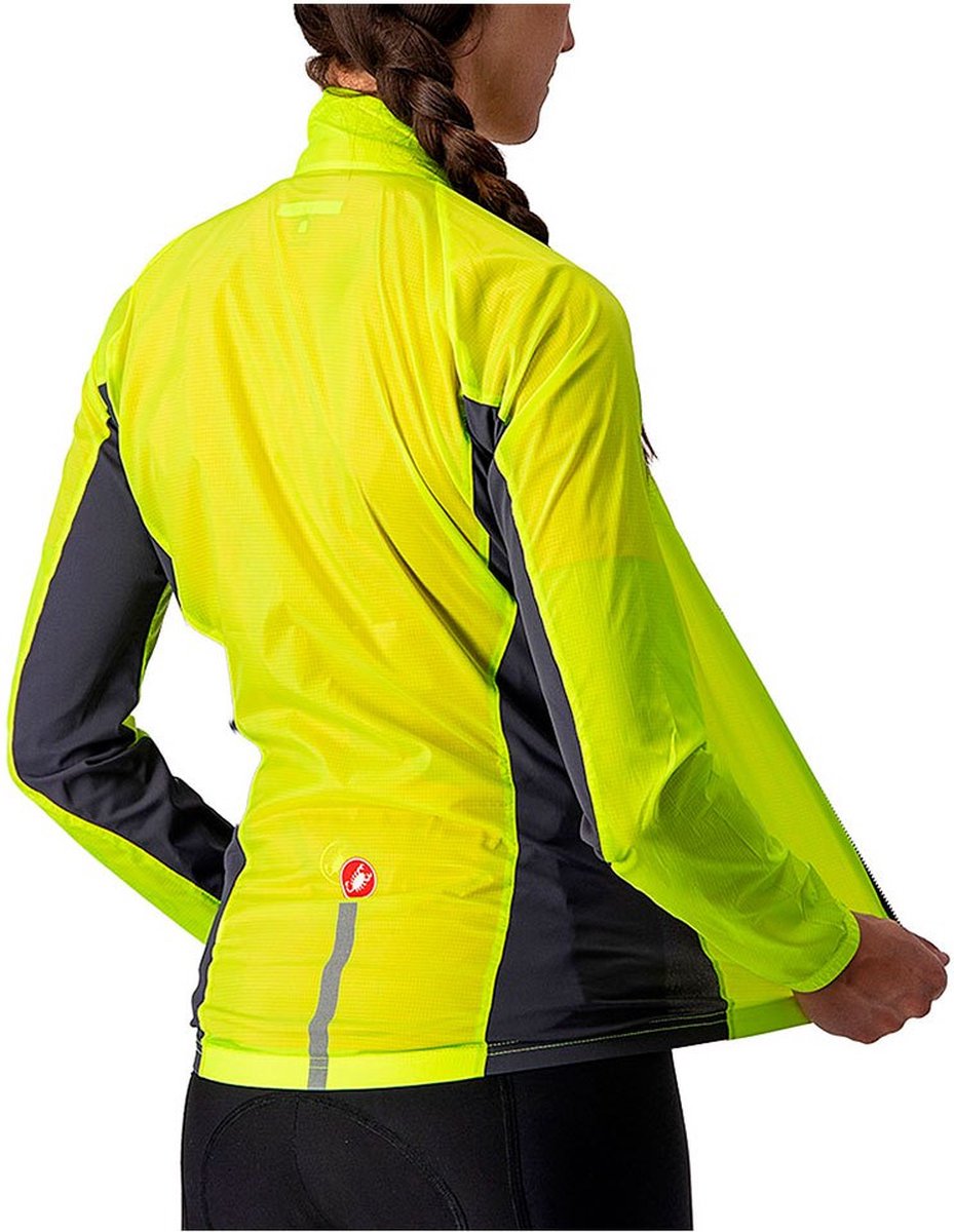 Castelli SQUADRA STRETCH fietsjas Dames Yellow Fluo/Dark Gray - Vrouwen - maat S