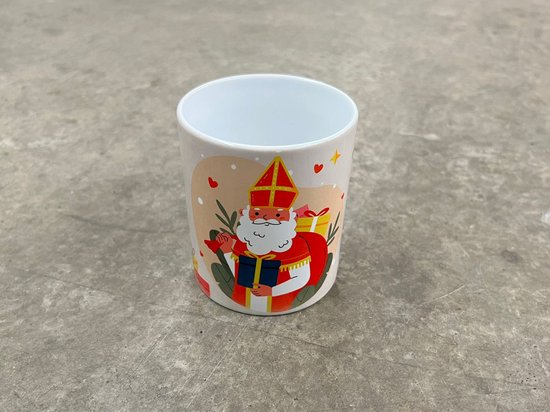 Foto: Sinterklaas mok sint cadeau roze schoen cadeau 5 december sinterklaas cadeautje mok thee mok koffie mok