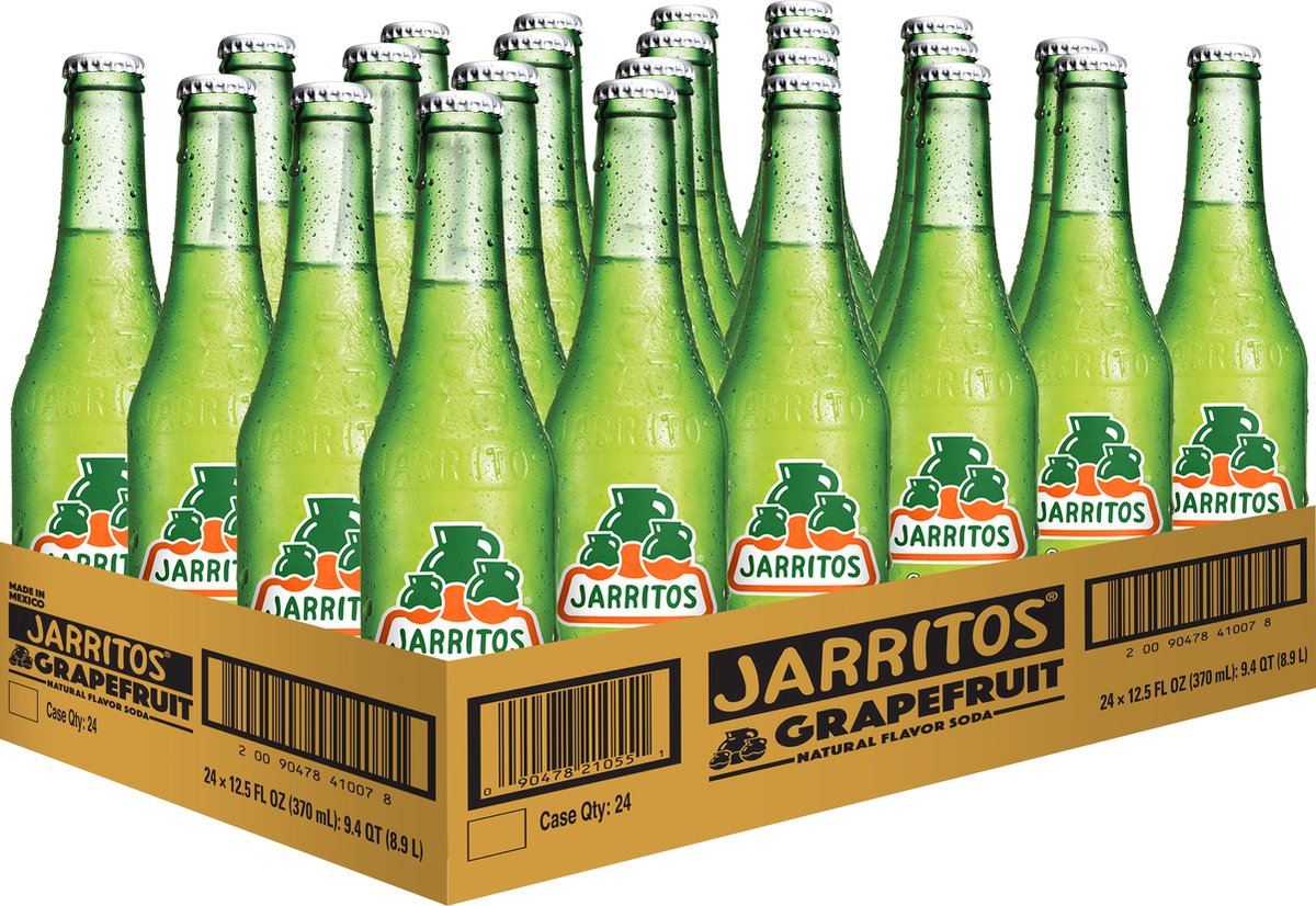 Jarritos Grapefruit 370ml x 24, glas