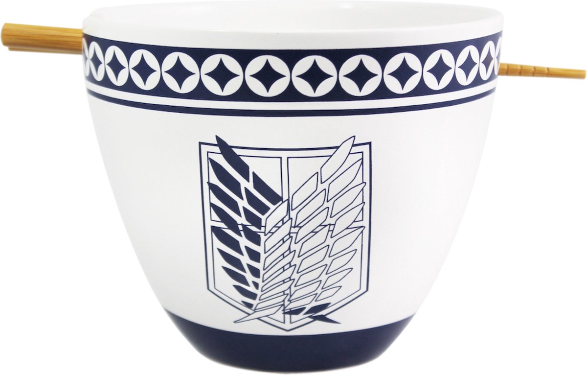 ATTACK ON TITAN - Ramen Bowl with Chopstick 470ml - Emblem