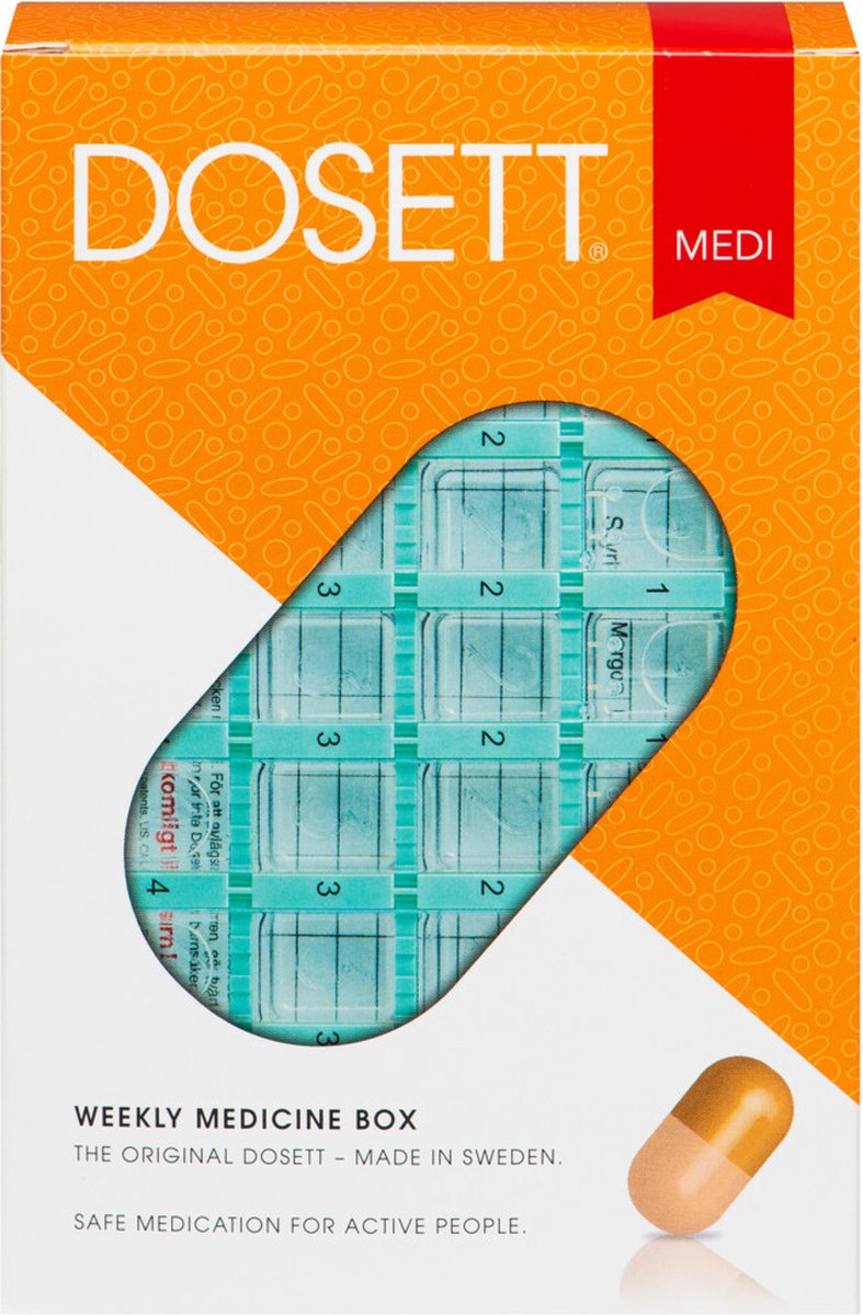 Dosett Medicator Dos Box - Medicijndoos voor 7 dagen - Pillendoosje