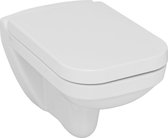Hangend toilet met toiletbril SoftClose, Rimless, wit - MET TAHARET - 52 cm - Rim out - SEREL STAR