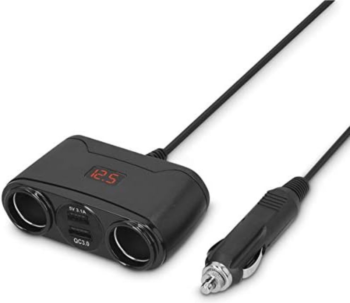 Akozon DC 12 V / 24 V USB 4 Way sigarettenaansteker splitter power oplader adapter populair