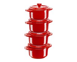 STAUB Set van 4 Keramische Potten Cadeau Geven