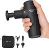 Massagepistool Mini, 3200 rpm, draagbaar, spieren, mini-massagepistool met 4 massagekoppen 4 standen, ultra stil massagepistool voor nek, rug, arm, spierontspanning, geschenken, USB C