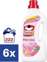 Omino Bianco Vloeibaar Wasmiddel Pink Lotus - 6 x 1.480 l (222 wasbeurten)
