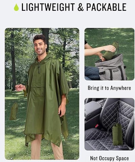 LAMA Multifunctionele regenponcho, regencape, regenjas