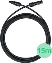 LDY - Solar kabel - 6mm zwart 15 meter met MC4 stekker