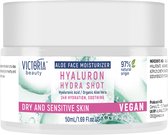 Victoria Beauty - Hydra Shot Gezichtscrème met Hyaluronzuur, Aloë Vera en Nicotinamide - 50 ml - 24 uur hydratatie, verzachtend - Vegan