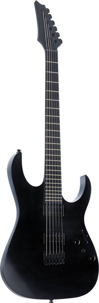 Ibanez Iron Label RGRTB621-BKF Black Flat - Elektrische gitaar