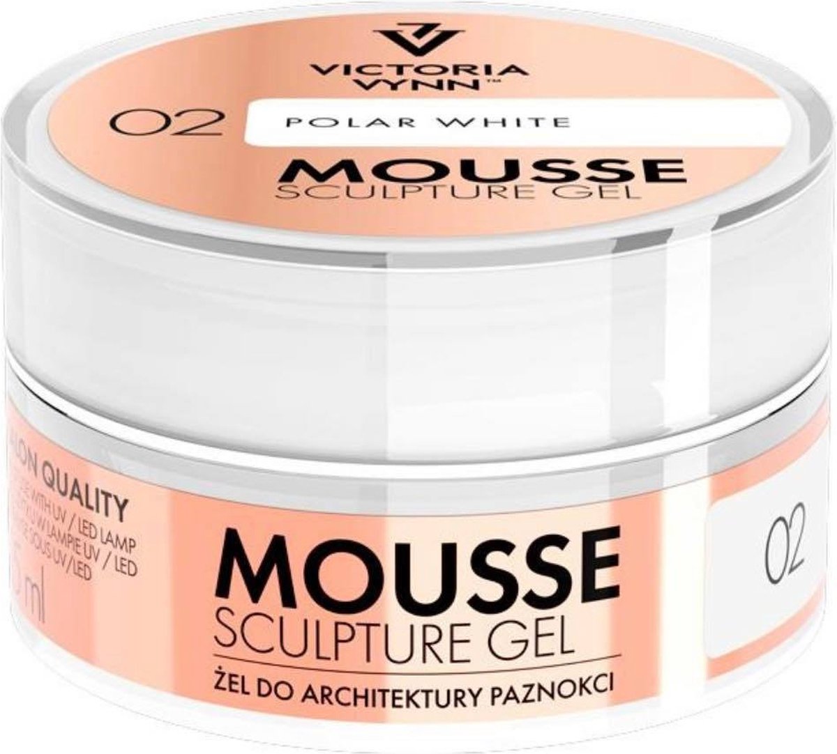 Goedkoopste VICTORIA VYNN | Mousse Gel 02 Polar White - gellak - gelpolish - nagels - nagelstyliste - manicure - nagelverzorging - lak - gelnagels - gel - polish - buildergel - moussegel - opbouwgel - Caramdia - 15 ml