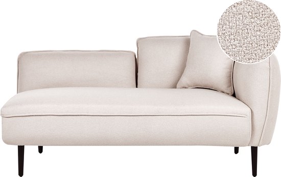 CHEVANNES - Chaise longue - Beige - Polyester