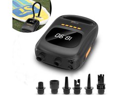 Technaxx SUP Pomp Elektrisch - met Powerbank - 7500 mAh Batterij - Tot 20 PSI - 12V Auto-adapter - Geschikt voor sup boards