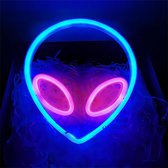 Blauw & Roze Alien Neon LED-Lamp - Veelzijdige Slaapkamer & Kinderkamer Decoratie, USB/Batterijgevoed, Perfect voor Verjaardagen & Feesten