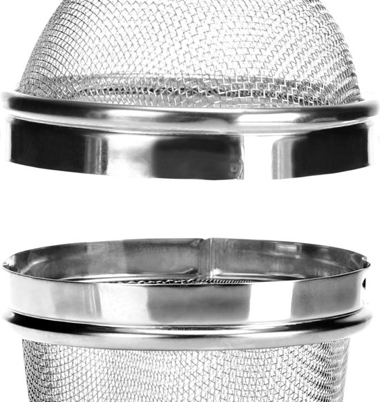 Thee-ei voor losse thee, 3 stuks kruidenzeef, roestvrijstalen kruidenbol, theezeef met ketting, kruidenbal, theezeef van roestvrij staal voor losse thee, mulling, specerijen, kruiden (ø 5/7/9 cm