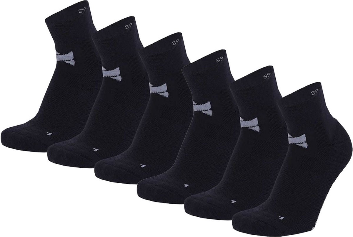 Xtreme Yoga Sokken Navy - 6 paar - Pilates sokken - Antislip - Anatomisch voetbed - Maat 35/38
