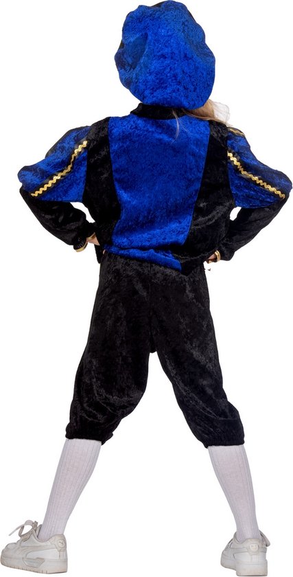 Wilbers & Wilbers - Costumes de père fouettard - Joyeux Pietje Blauw Piet Suit Costume Enfant - Blauw - Taille 116 - Sinterklaas - Déguisements