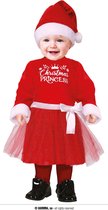 Guirma - Kerst & Oud & Nieuw Kostuum - Kerst Prinses Rood - Meisje - Rood - 12 - 18 maanden - Kerst - Verkleedkleding