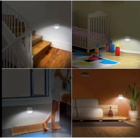 LED Nachtlampje met bewegingssensor-kinderen-baby-lamp van Lunaoo — afbeelding 3