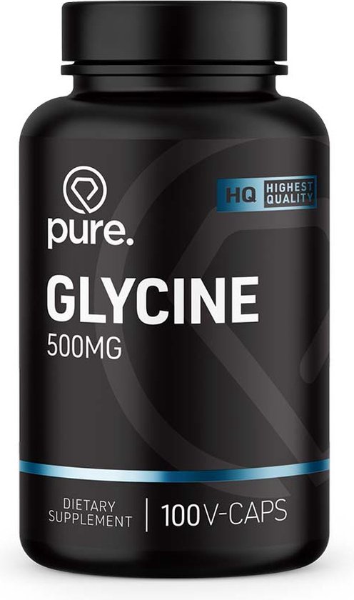 PURE Glycine - 500mg - 100 vegan caps - aminozuren - PURE