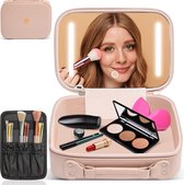 MoreWomen® - Make Up Tasje - Make Up Koffer - Beautycase - Make-Up Tas - Met Spiegel & Verlichting