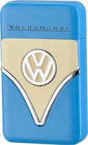 Volkswagen Metaal Aansteker Blauw - Blue Flame - Officieel Gelicentieerd - In Geschenkdoos - Navulbaar