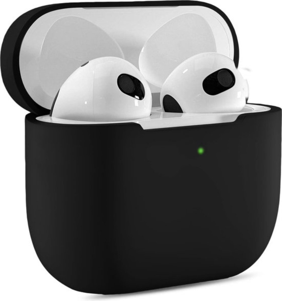 Heble® - Geschikt voor Apple AirPods 3 Hoesje in het - Zwart