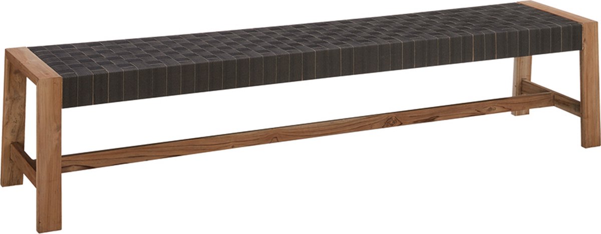 Apple Bee tuinmeubelen Square tuinbank 210 cm Stone black