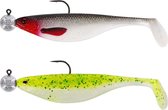 Westin ShadTeez 9 cm Rigged with 7 gr 4/ 0 Jig 2pcs. Mix Water sombre 2