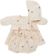 Konges Sløjd Vêtements de poupée - Cherry - Coton biologique - Robe de poupée - 35 cm - Ensemble de Vêtements