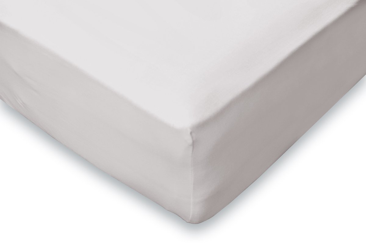 Eleganzzz Hoeslaken 180gr/m2 Hoogwaardig Flanel 35cm Hoekhoogte - Licht Grijs - Hoeslaken 160x200cm - Hoeslakens - Tweepersoons