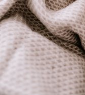 Wollen deken / plaid - Pure Wool Love - 100% wol - Taupe - 130x180 cm