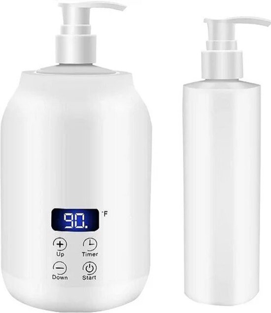 Foto: Vb massage olie verwarmer elektrische olieverwarmer met dispenser massage olie 250ml massageolie erotisch voor spa en thuis