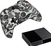 Gadgetpoint | Siliconen Game Controller(s) Hoesjes | Performance Antislip Skin Beschermhoes | Softcover Grip Case | Accessoires geschikt voor Xbox One | Camo - Grijs