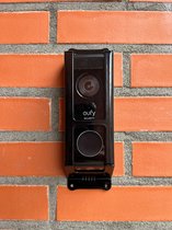 Deurbelbescherming Eufy E340 - RVS Zwart (anti-diefstal cover - videodeurbel bescherming - videodeurbel beschermer - videodeurbel hoes - videodeurbel cover - beveiligingscamera beschermer nr.60)
